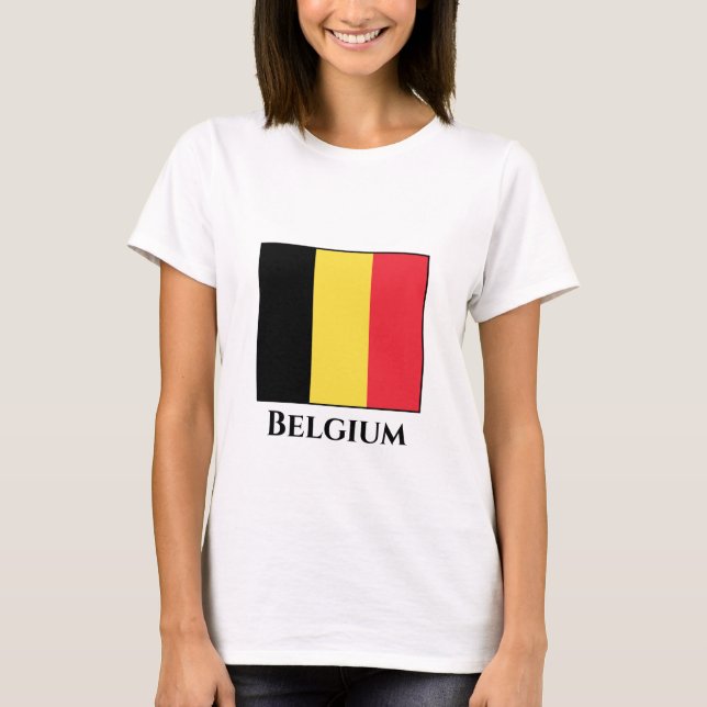 Camiseta Bandeira belga (Frente)