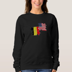 Camiseta Bandeira Bélgica EUA Belga Americana  
