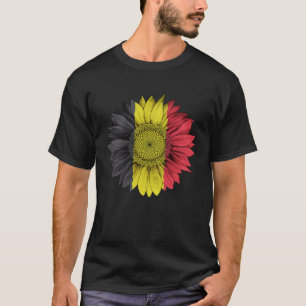 Camiseta Bandeira Bélgica Girassol Belga Raízes Belgas Patr