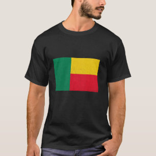 Camiseta Bandeira Beninense Garra Raízes Beninenses Orgulho