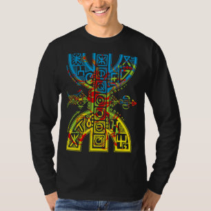 Camiseta Bandeira berbere com símbolo Yaz Amazigh orgulhoso