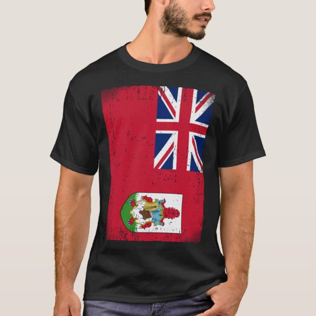 Camiseta Bandeira bermudiana Bermudas (Frente)