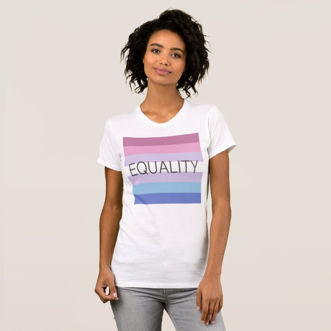Camiseta Bandeira Bigênero da IGUALDADE (Frente Completa)
