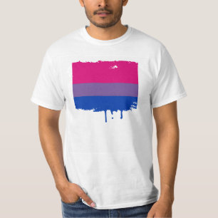 CAMISETA BANDEIRA BISSEXUAL DO ORGULHO