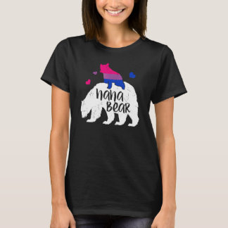 Camiseta Bandeira Bissexual do Urso Nana Bonito Dia do Orgu