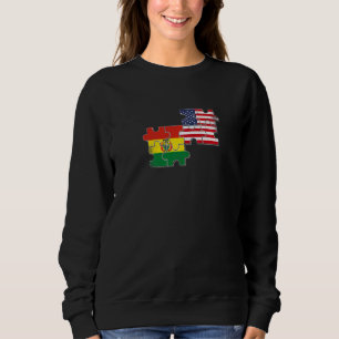 Camiseta Bandeira Boliviana Americana EUA Bolívia