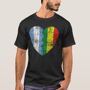 Camiseta Bandeira boliviana argentina Coração da Argentina