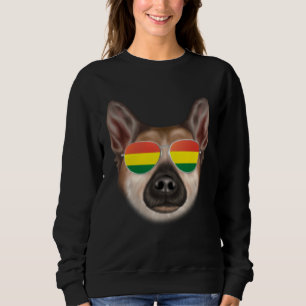 Camiseta Bandeira Boliviana Cão Buhund Norueguês Bolívia Bo