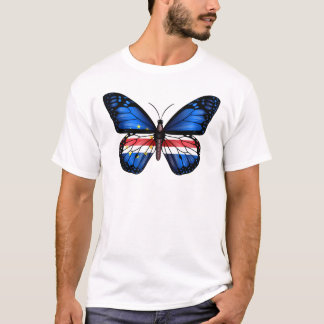 Camiseta Bandeira Borboleta de Cabo Verde