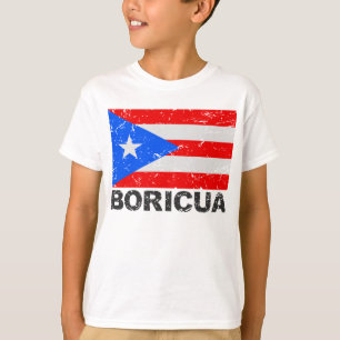 Camiseta Bandeira Boricua do vintage de Puerto Rico