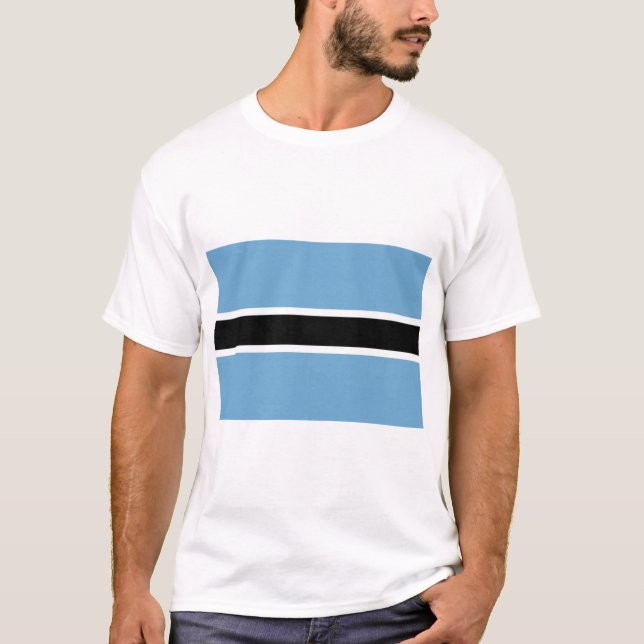 Camiseta Bandeira Botsuanesa (Botsuana) (Frente)