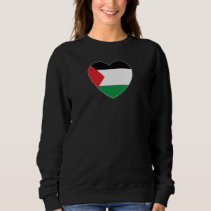 Camiseta bandeira branca palestina design gráfico cardíaco