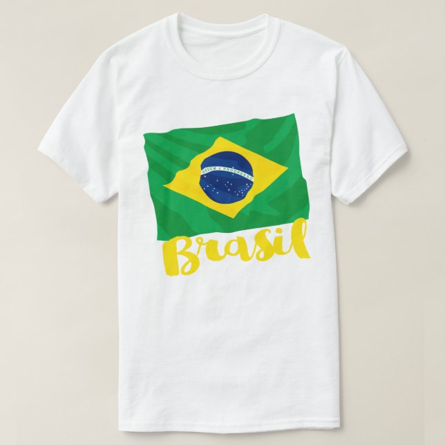 Camiseta Bandeira Brasil (Frente do Design)