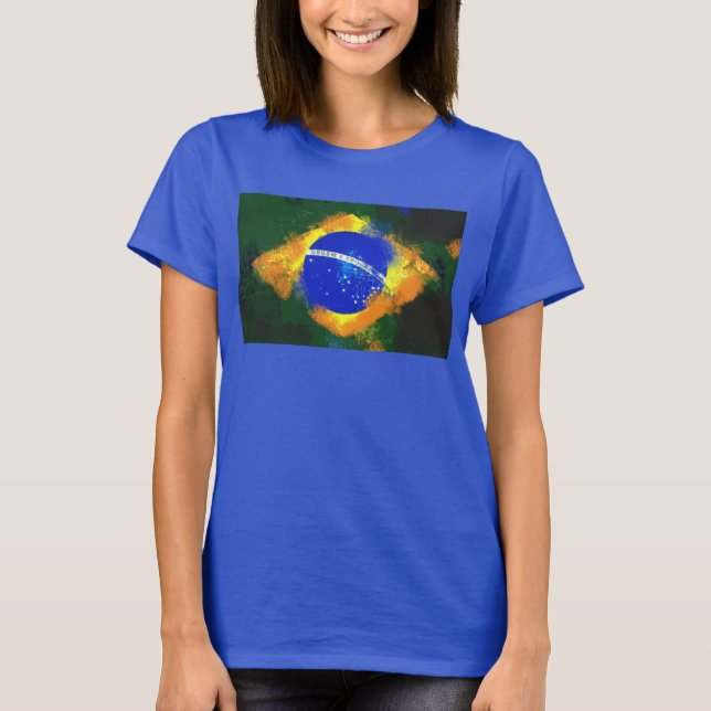 Camiseta Bandeira brasileira BR Brasil (Frente)