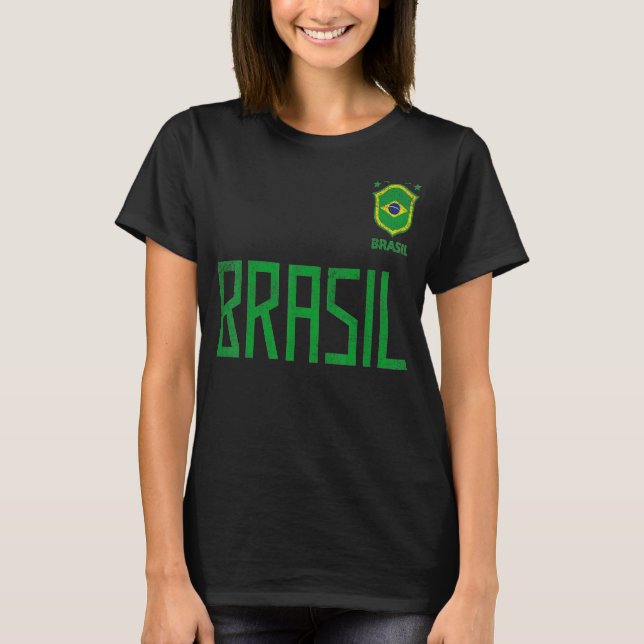 Camiseta Bandeira Brasileira de Futebol Brasil Retrospectiv (Frente)