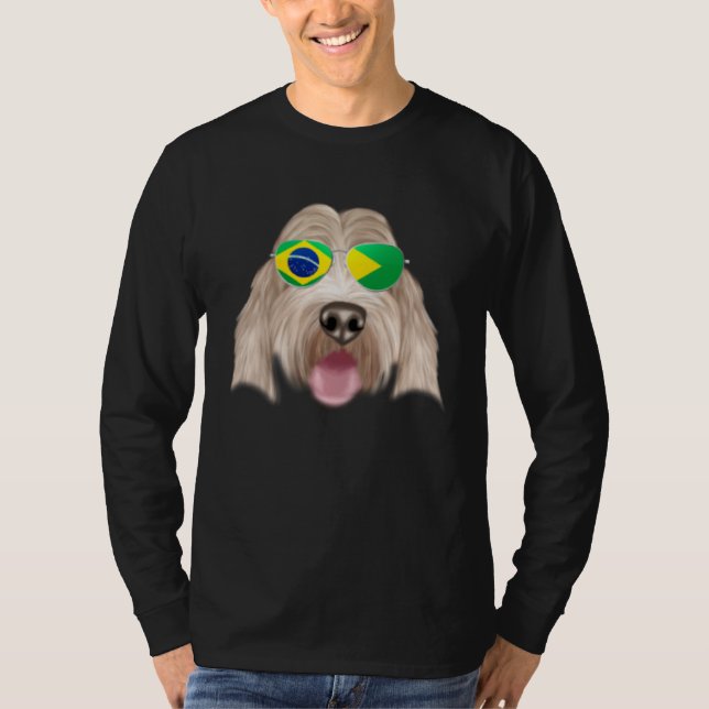 Camiseta Bandeira Brasileira Grand Basset Griffon Vendeen B (Frente)