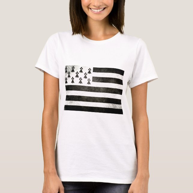 Camiseta Bandeira Bretanha Vintage (Frente)