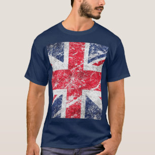 Camiseta Bandeira britânica/bandeira de Union Jack/bandeira