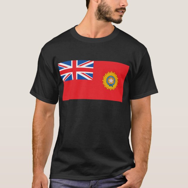 Camiseta Bandeira britânica de India (Frente)