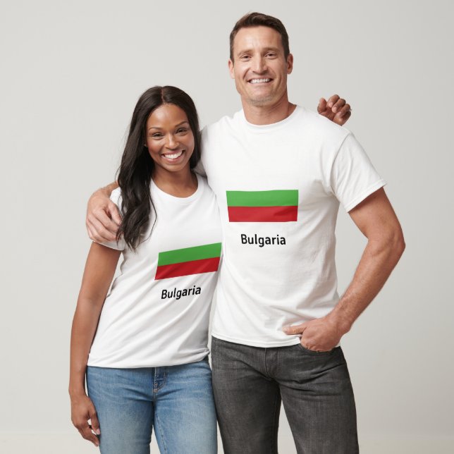 Camiseta Bandeira Bulgária (Unissex)