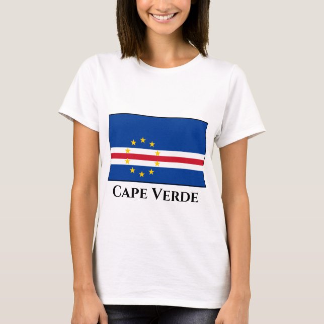 Camiseta Bandeira Cabo Verde (Frente)