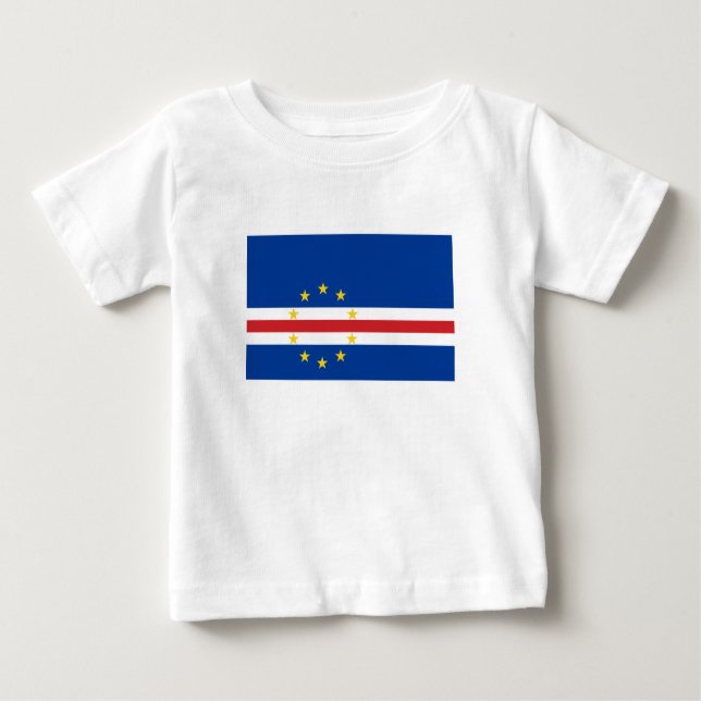 Camiseta Bandeira Cabo Verde (Frente)