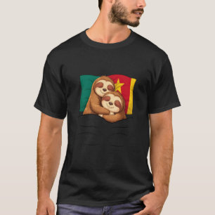 Camiseta Bandeira Camaronesa Sloth Pijama Sleepover Dormind
