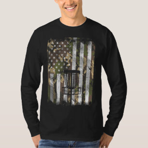 Camiseta Bandeira Camo Disco Golf Basket Vintage Golfing Pa