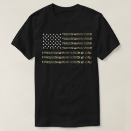 Camiseta Bandeira Camuflada Militar dos EUA 