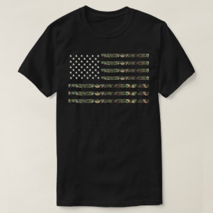 Camiseta Bandeira Camuflada Militar dos EUA
