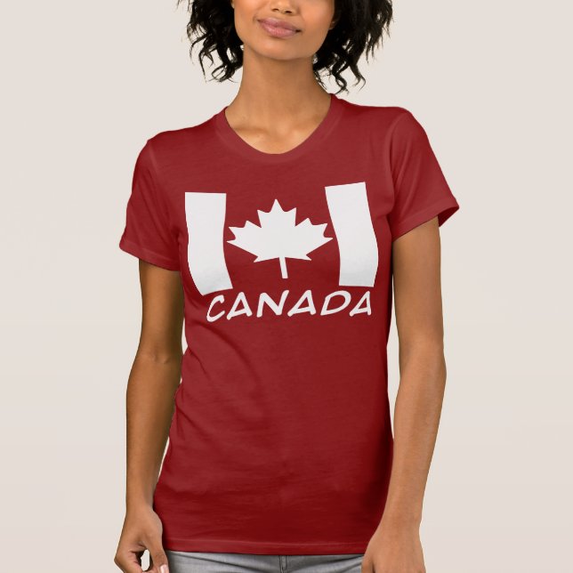 Camiseta Bandeira canadense (Frente)