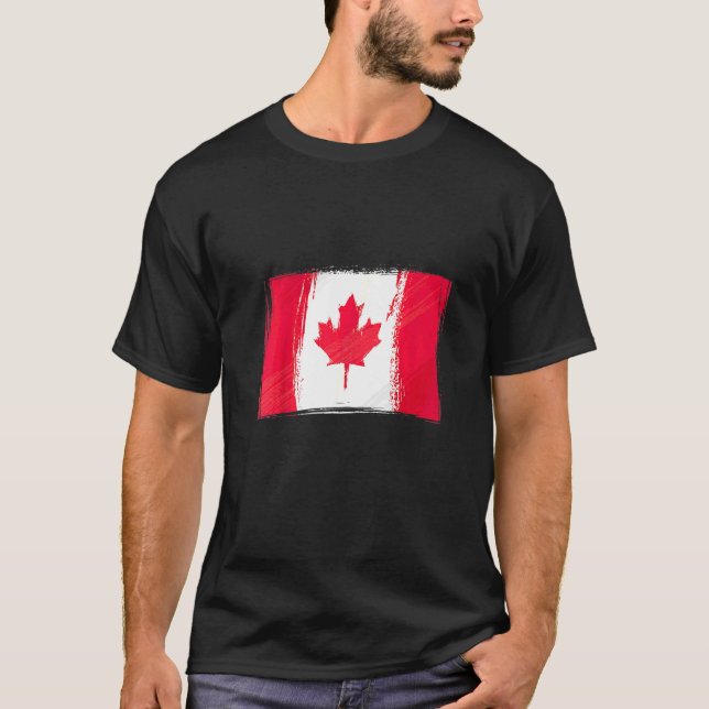 Camiseta Bandeira Canadense Bandeira Canadá  Canadá (Frente)