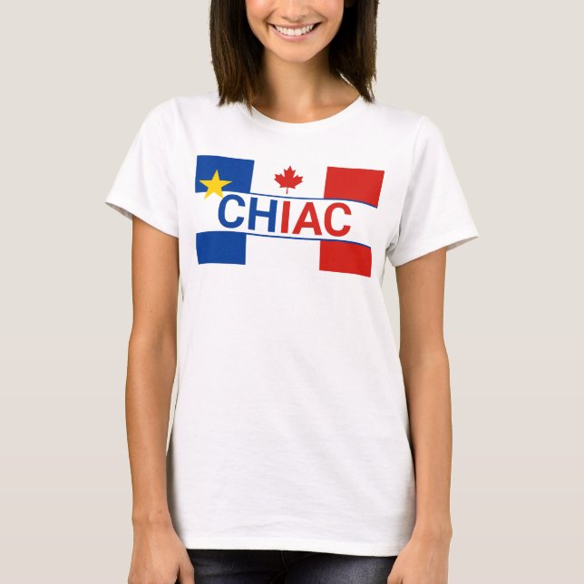 Camiseta Bandeira Canadense Chiac Acade (Frente)