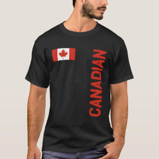 Camiseta Bandeira Canadense E Raízes Do Canadá