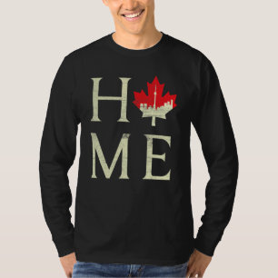 Camiseta Bandeira Canadense Orgulhosamente Maple Dia de Can