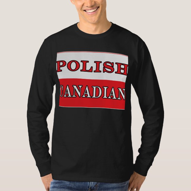 Camiseta Bandeira Canadense Polônia (Frente)