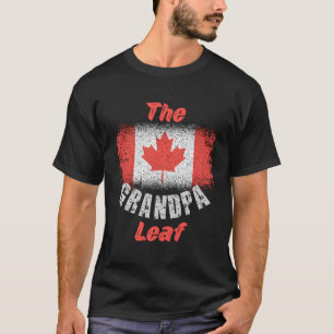 Camiseta Bandeira Canadiana 1Rua De Julho Vovô Maple Leaf C