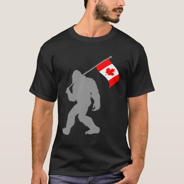 Camiseta Bandeira Canadiana No Canadá (Frente)