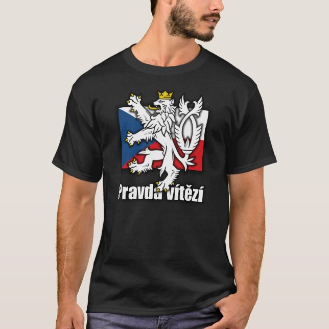 Camiseta Bandeira checa da brasão do leão (Frente)