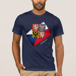Camiseta Bandeira checa, Emblem & República Checa moda/espo