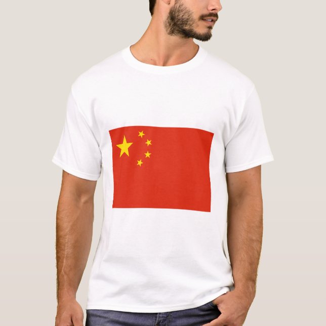Camiseta Bandeira Chinesa (China) (Frente)