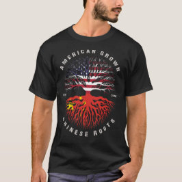 Camiseta Bandeira Chinesa Crescente Americana