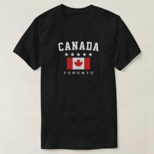 Camiseta Bandeira Cinco Estrelas Canadá Toronto
