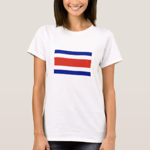 Camiseta Bandeira Civil da Costa Rica