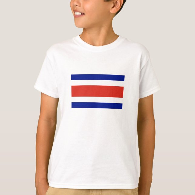 Camiseta Bandeira Civil da Costa Rica (Frente)