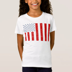 Camiseta Bandeira Civil dos EUA em tempo de paz