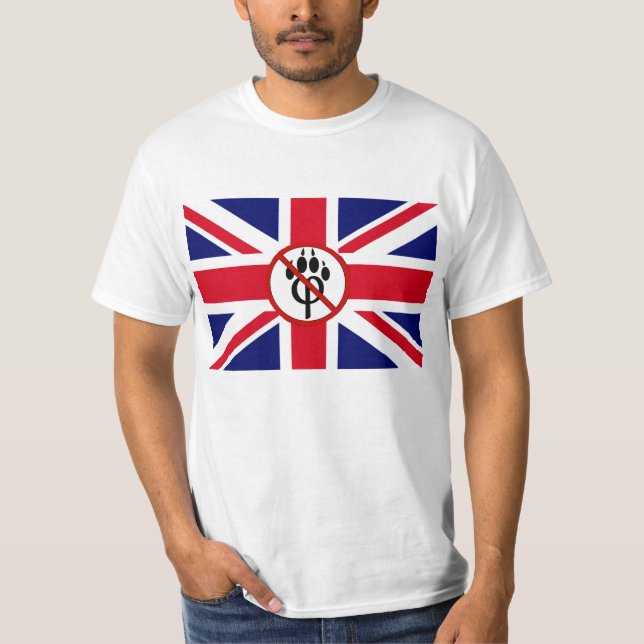Camiseta bandeira clássica anti-furry (Frente)