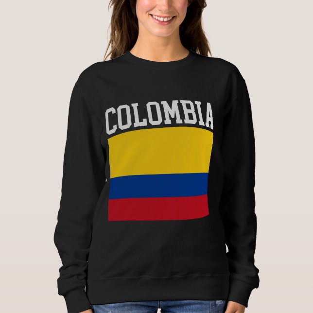 Camiseta BANDEIRA COLÔMBIA ESPORTE ATLÉTICA Homens Mulheres (Frente)