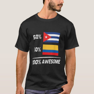 Camiseta Bandeira Colombiana Cubana Colômbia