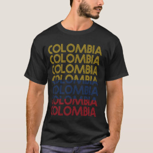 Camiseta Bandeira Colombiana Herança Hispânica Mês Crianças